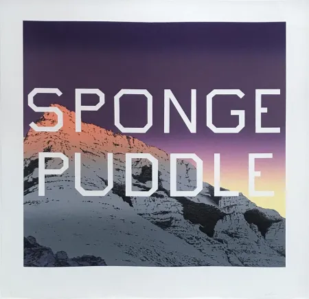 Lithografie Ruscha - Sponge Puddle