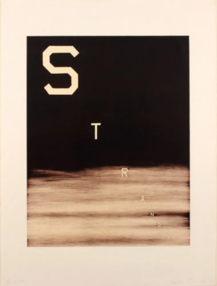 Lithografie Ruscha - Stranger