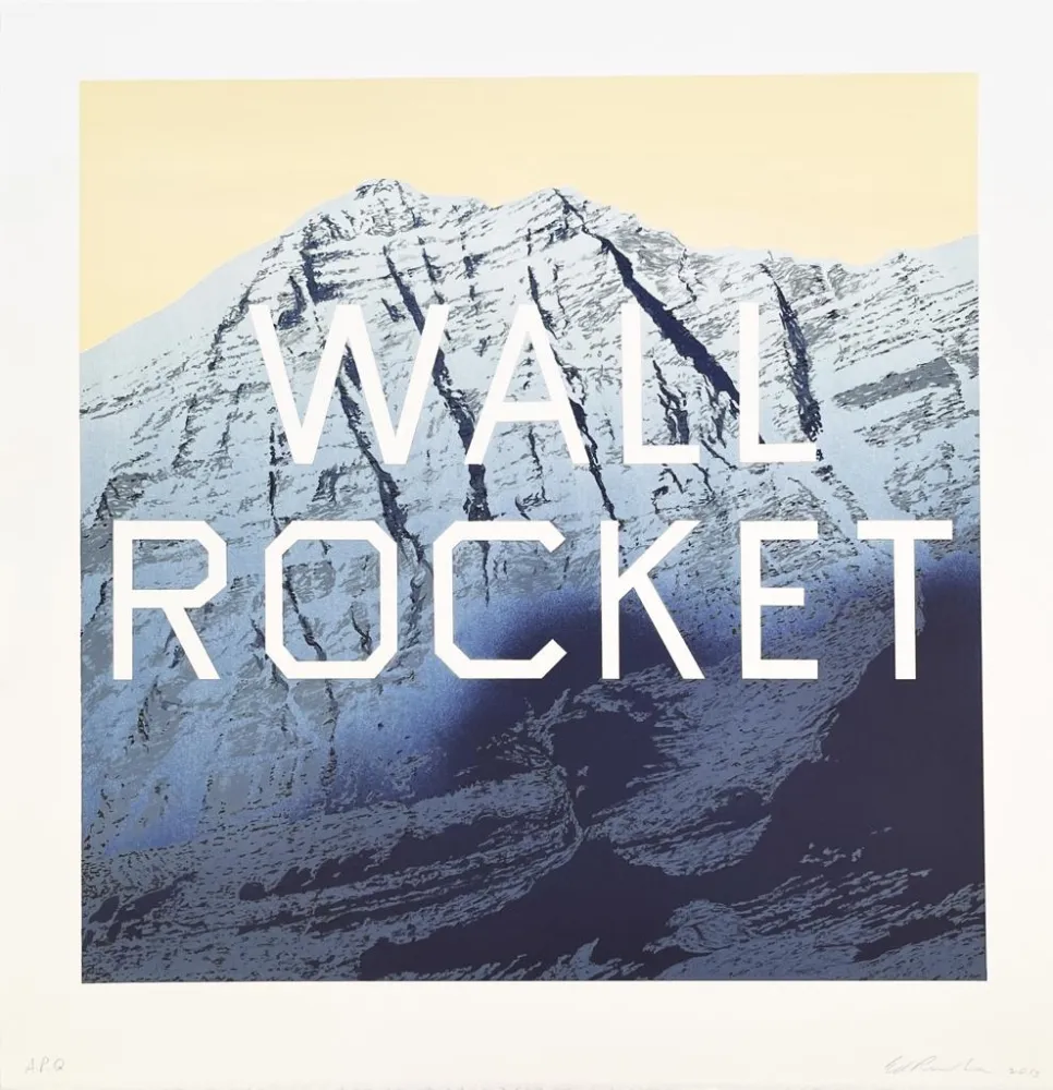 Lithografie Ruscha - Wall Rocket
