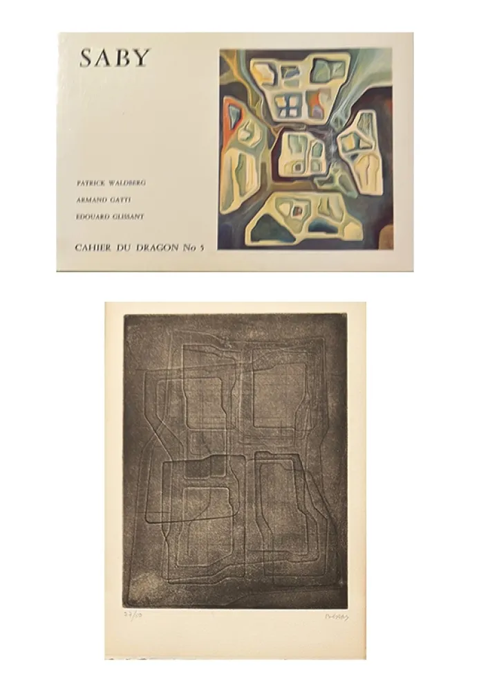 Geïllustreerd Boek Saby - Catalogue avec gravure originale signée