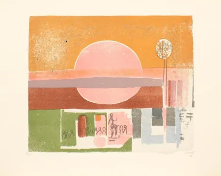 Lithografie Saetti - SEI MURI DI SAETTI