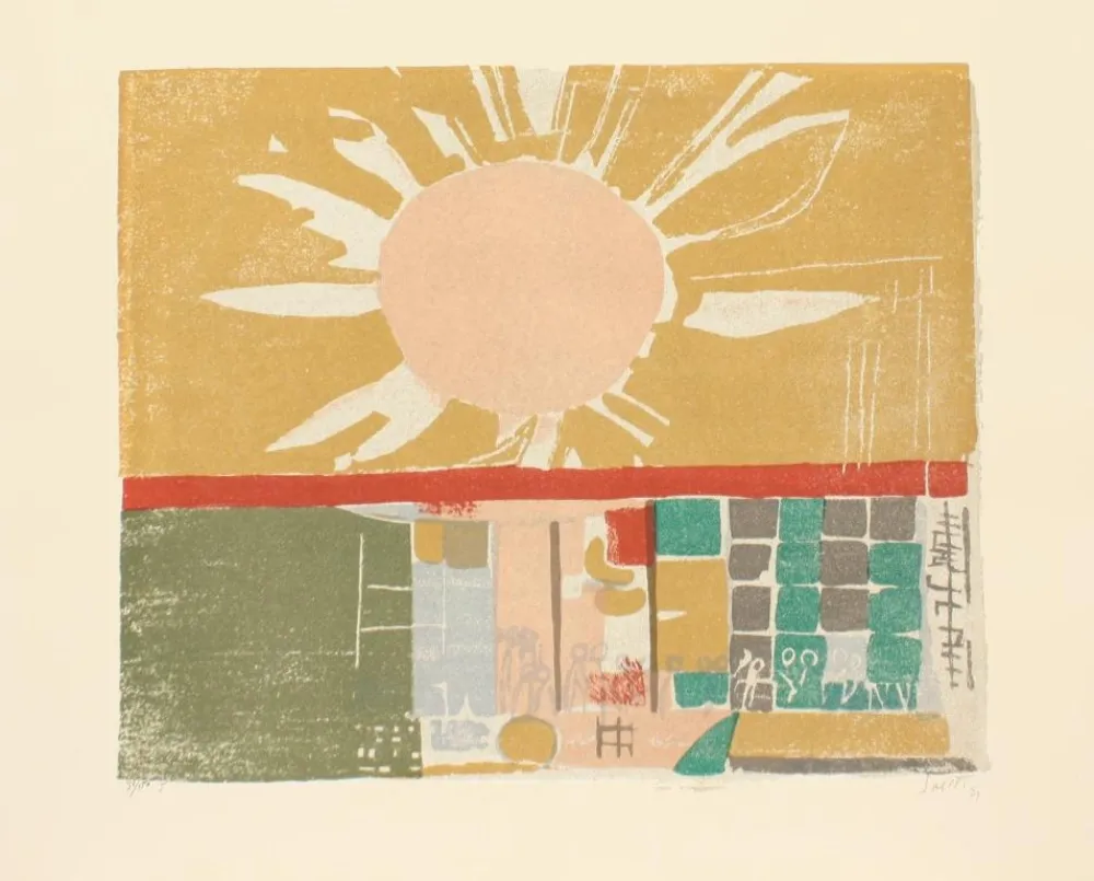 Lithografie Saetti - SEI MURI DI SAETTI