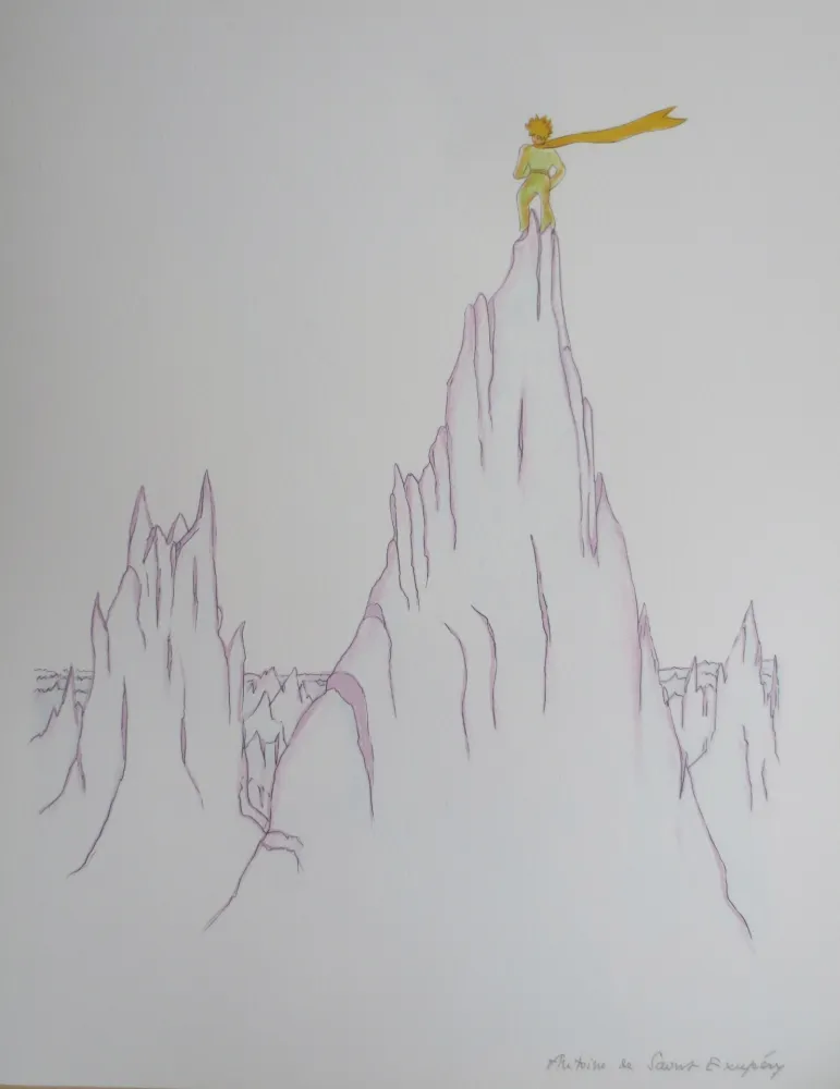 Lithografie Saint-Exupéry - La cîme