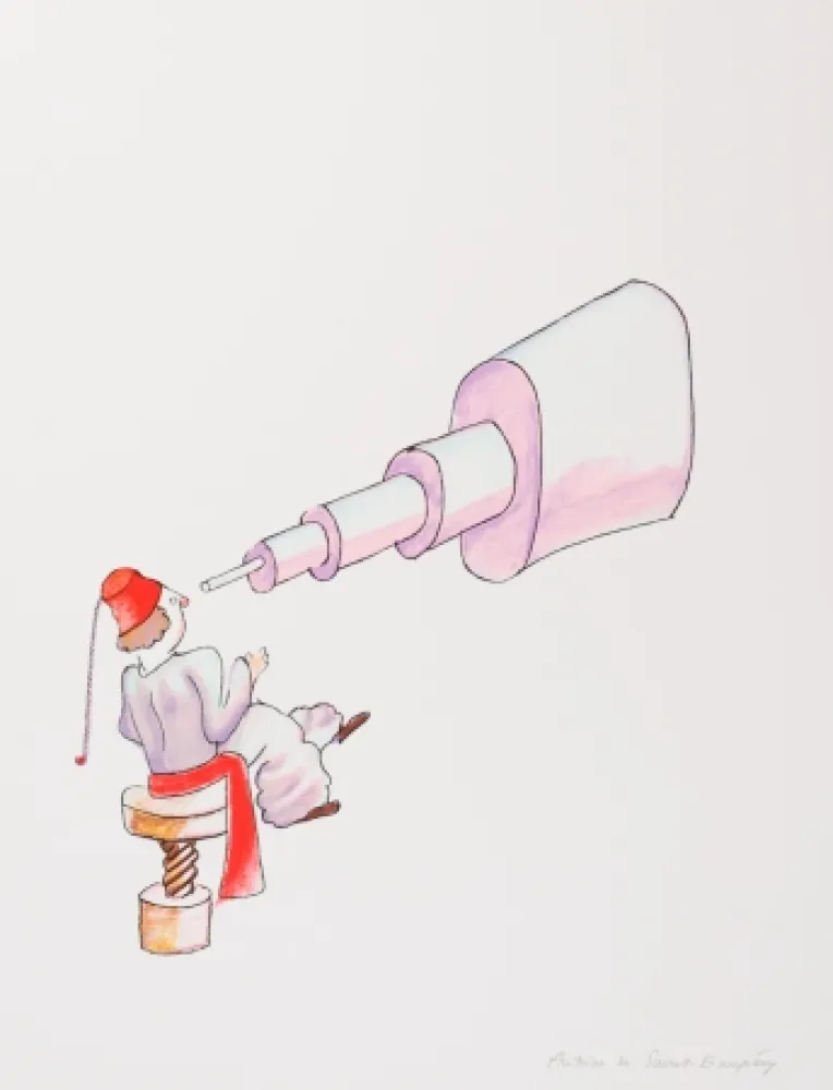 Lithografie Saint-Exupéry - L'Astronome