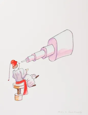 Lithografie Saint-Exupéry - L'Astronome