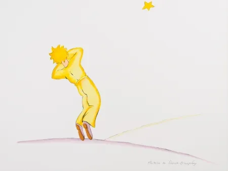 Lithografie Saint-Exupéry - Le Petit Prince endormi