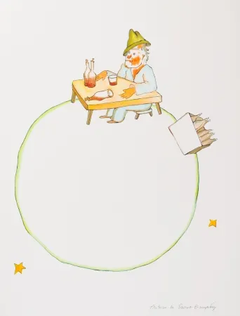 Lithografie Saint-Exupéry - L'ivrogne