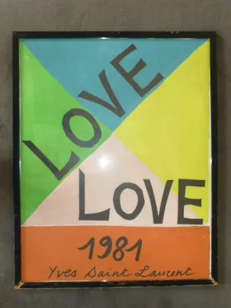 Poster Saint Laurent - Love 1981
