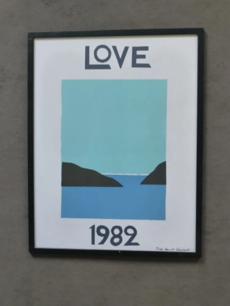 Poster Saint Laurent - Love 1982
