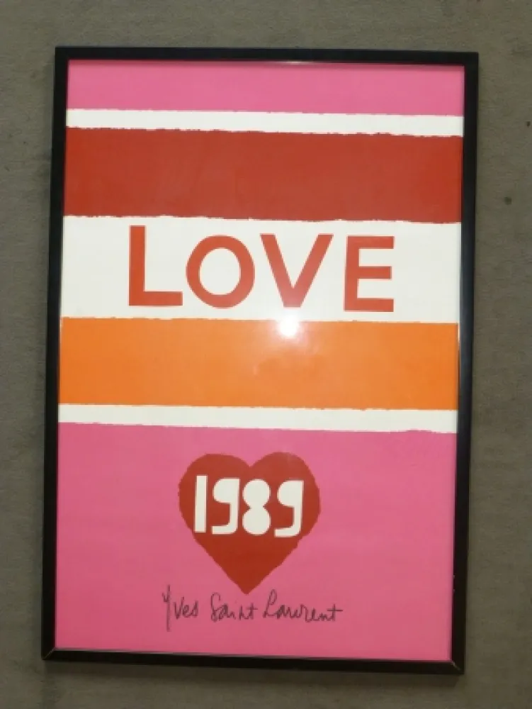 Poster Saint Laurent - Love 1989