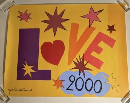 Poster Saint Laurent - Love 2000