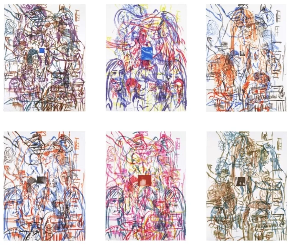 Lithografie Salle - Theme for an Aztec Moralist Portfolio