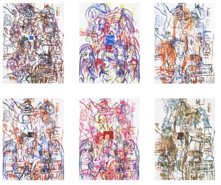 Lithografie Salle - Theme for an Aztec Moralist Portfolio