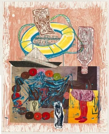 Lithografie Salle - Up and down