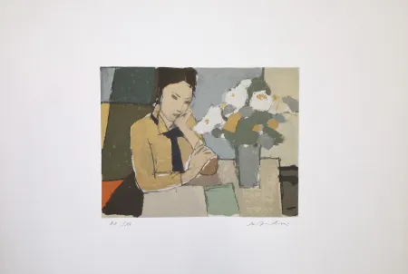 Zeefdruk Salvadori - Busto di Flora