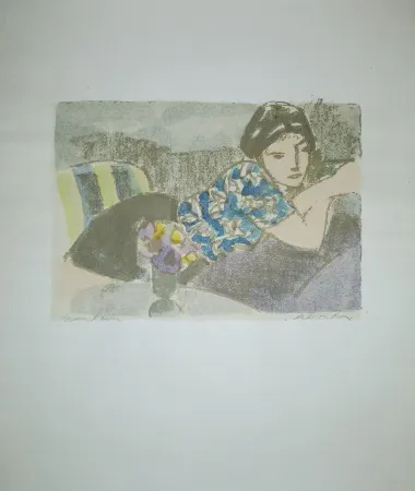 Lithografie Salvadori - La camicetta blu