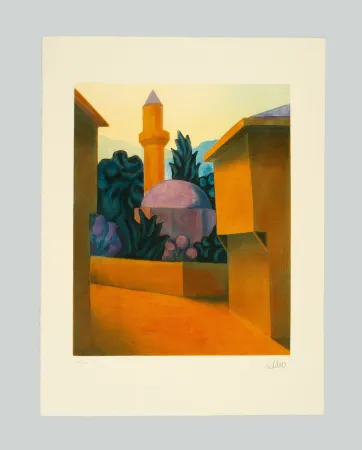 Aquatint Salvo - Il minareto