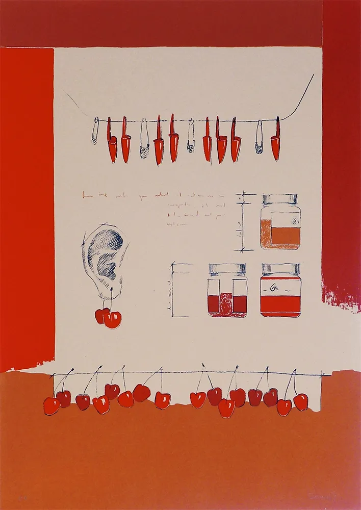 Zeefdruk Sampol - Cireres