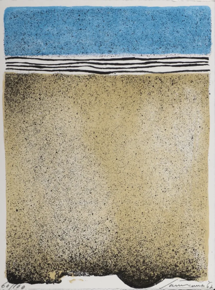 Lithografie Santomaso - Abstract Composition, 1967 - Hand-signed!