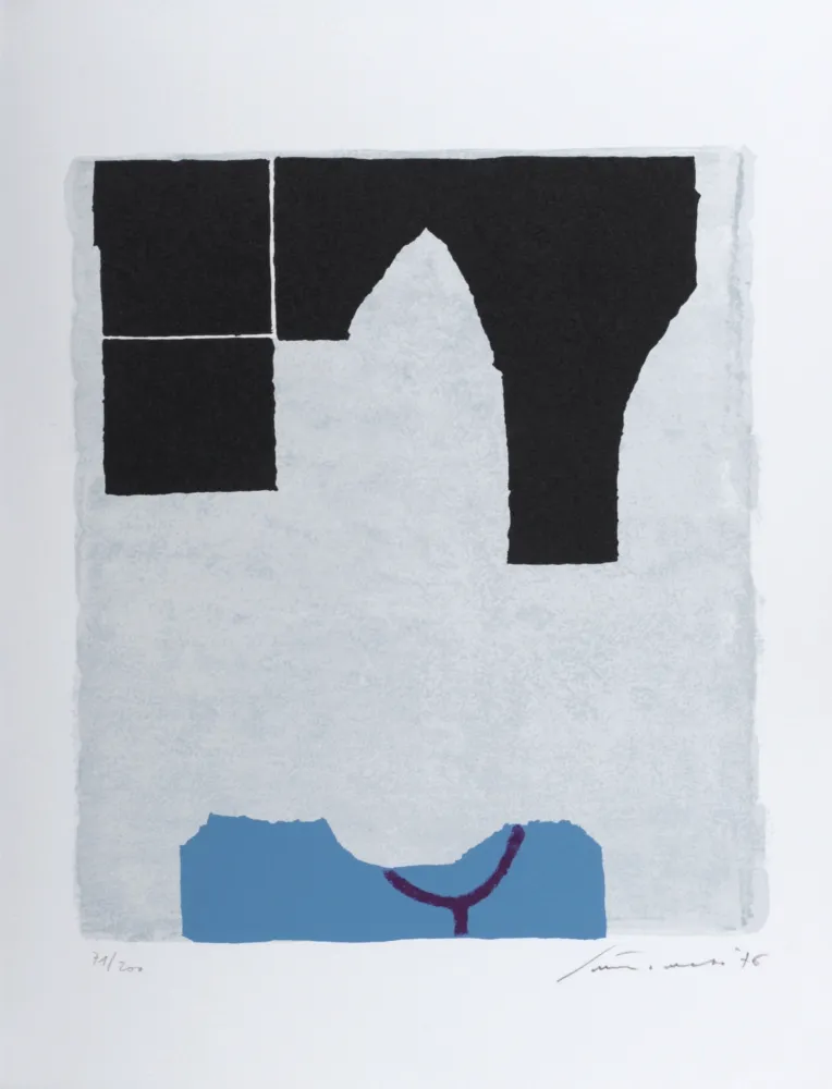 Lithografie Santomaso - Abstract Composition, 1979 - Hand-signed