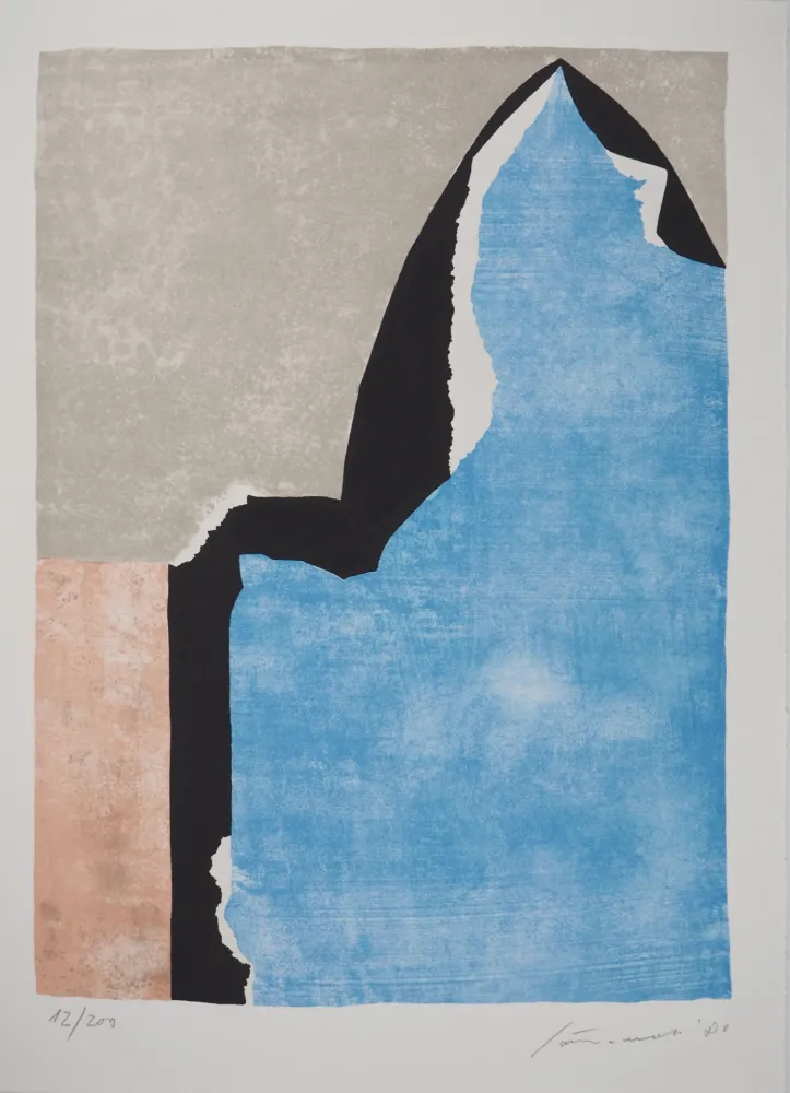 Lithografie Santomaso - Composition