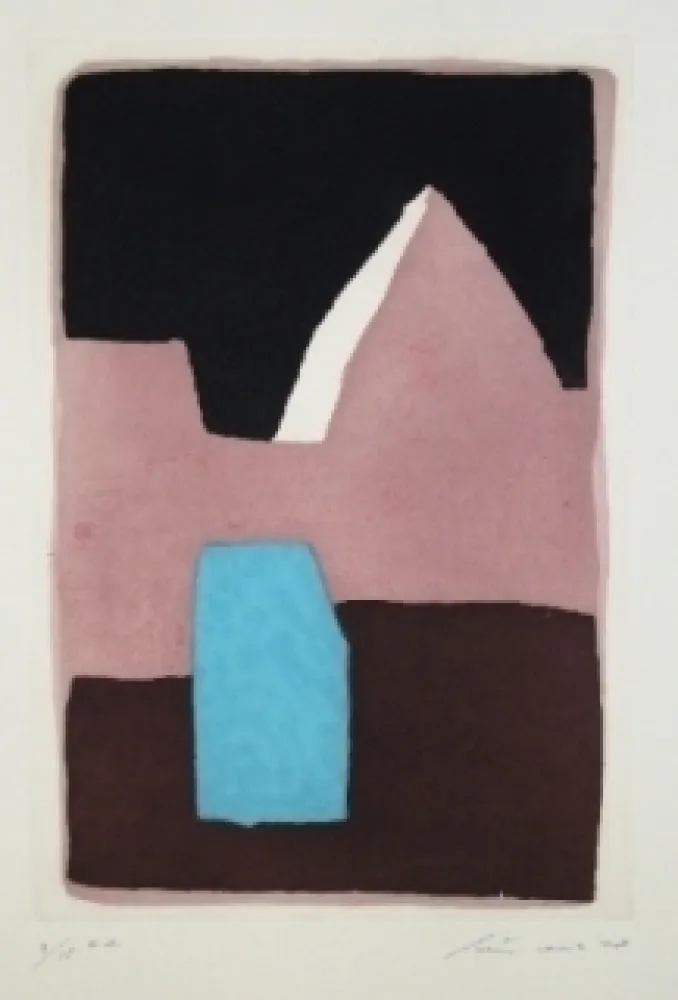 Lithografie Santomaso - Composition 