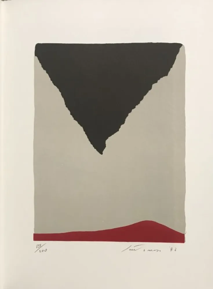 Lithografie Santomaso - Erker-Treffen 1