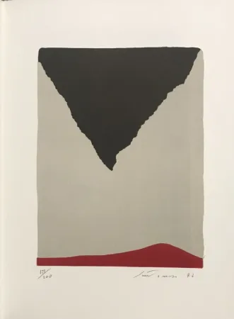 Lithografie Santomaso - Erker-Treffen 1