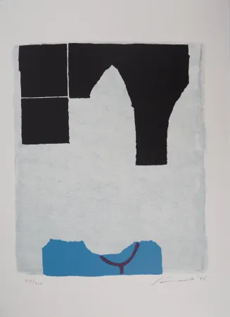 Lithografie Santomaso - L'Arche noire