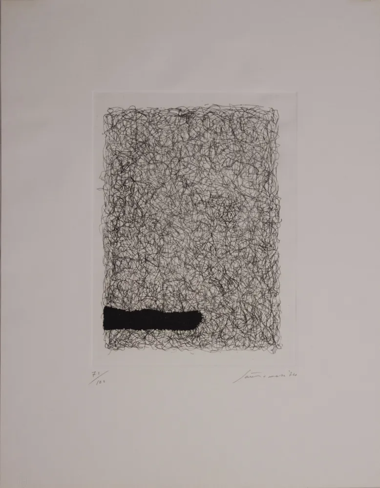 Ets En Aquatint Santomaso - Maglia interrotta