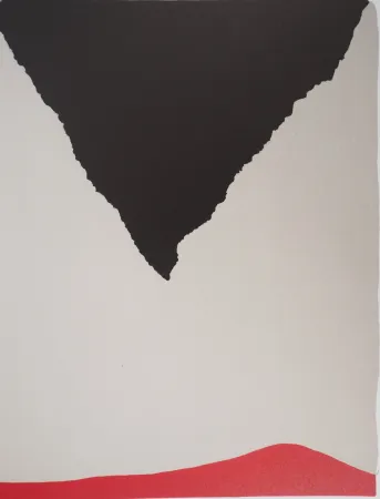 Lithografie Santomaso - Montagne Noire Renversée 