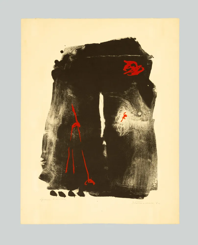 Lithografie Santomaso - Omaggio a Marco Polo