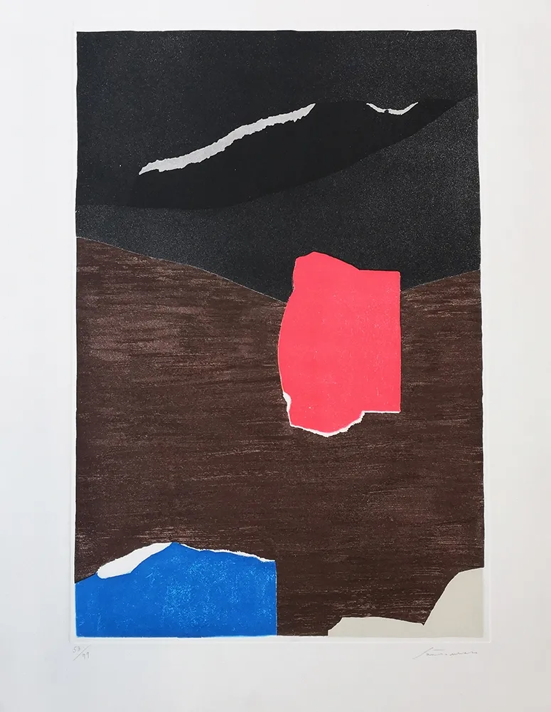 Ets En Aquatint Santomaso - Senza titolo 1