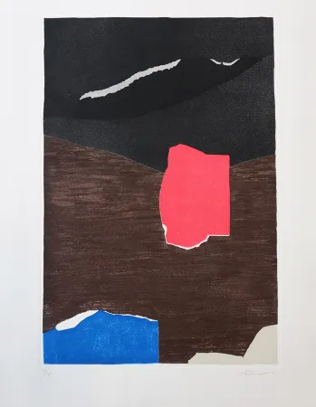 Ets En Aquatint Santomaso - Senza titolo 1