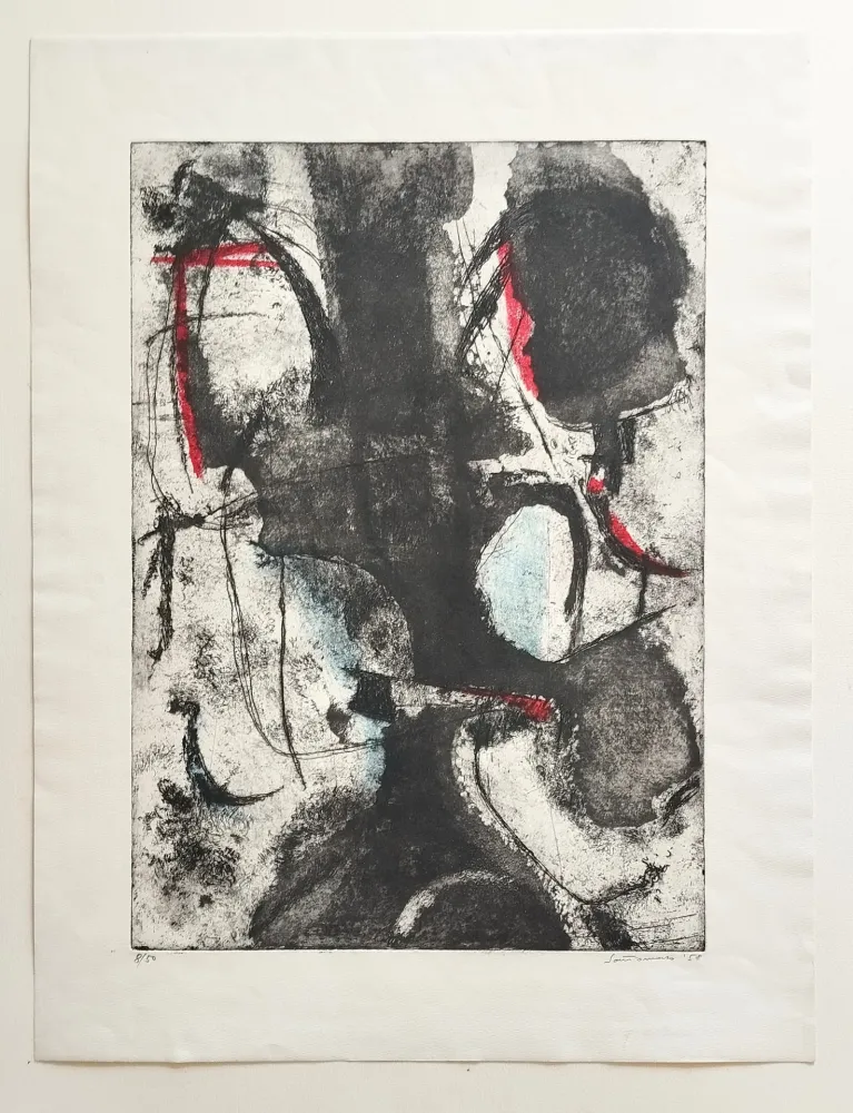 Ets En Aquatint Santomaso - Senza titolo