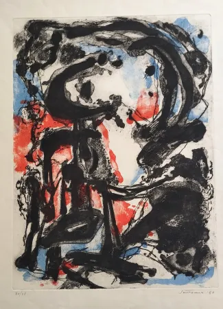 Ets En Aquatint Santomaso - Senza titolo