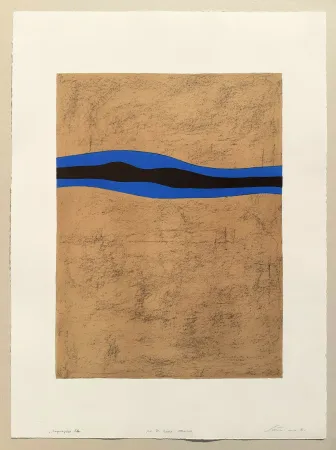 Lithografie Santomaso - Separazione blu