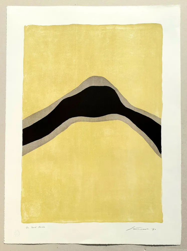 Lithografie Santomaso - Separazione giallo e nero