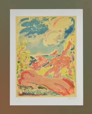 Ets En Aquatint Sassu - Untitled