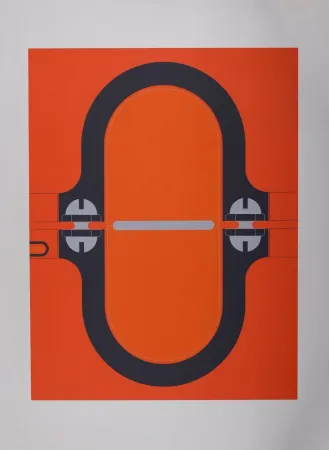 Zeefdruk Sato - Composition Pop (Animals of the night), 1971