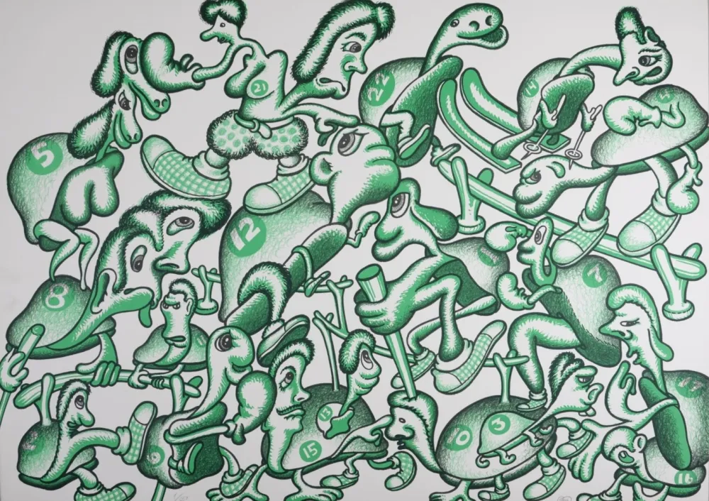 Lithografie Saul - Composition