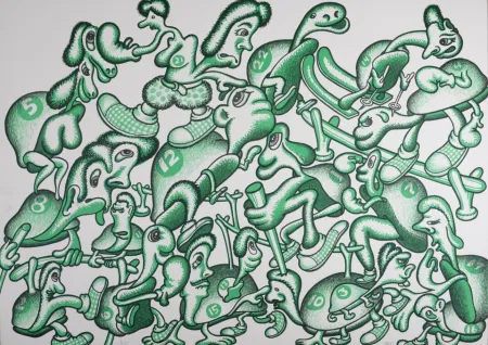 Lithografie Saul - Composition