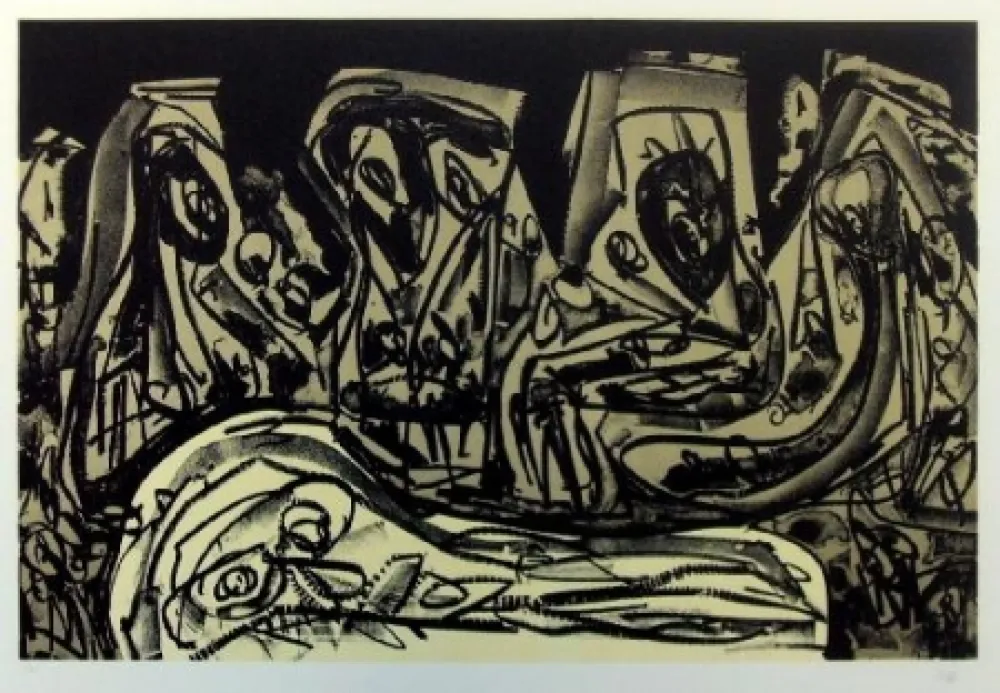 Lithografie Saura - Antonio Saura