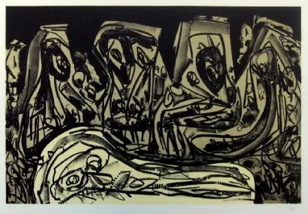 Lithografie Saura - Antonio Saura