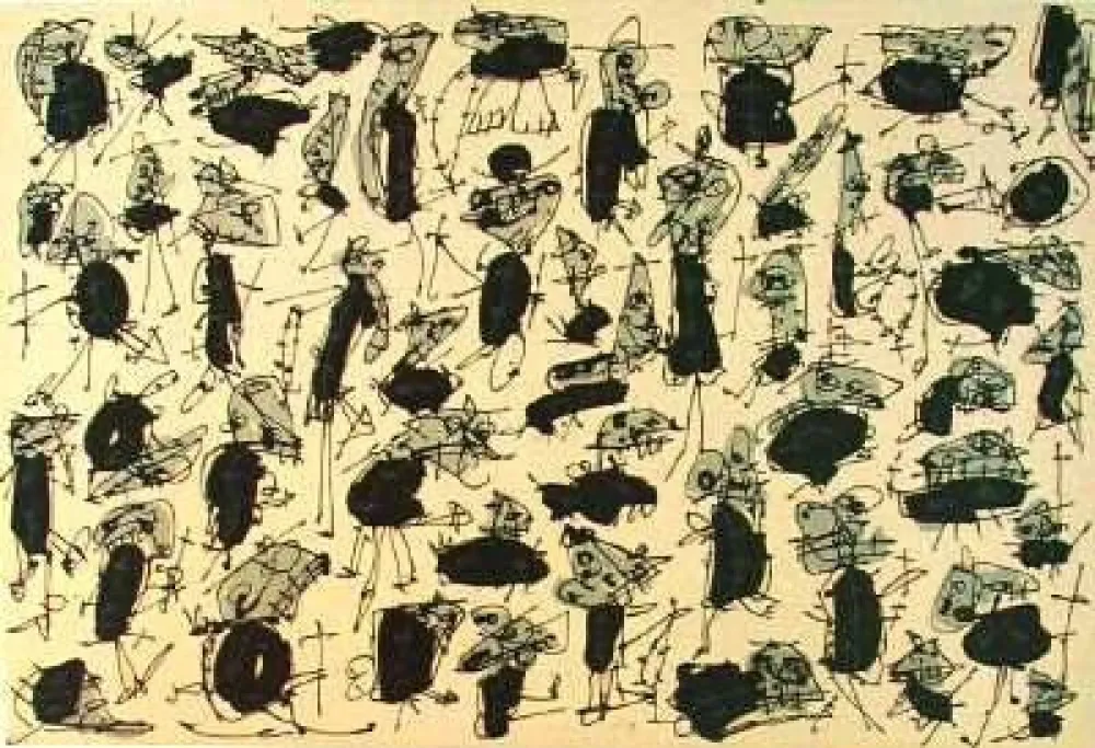 Lithografie Saura - Antonio Saura