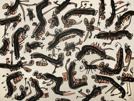 Lithografie Saura - Antonio Saura