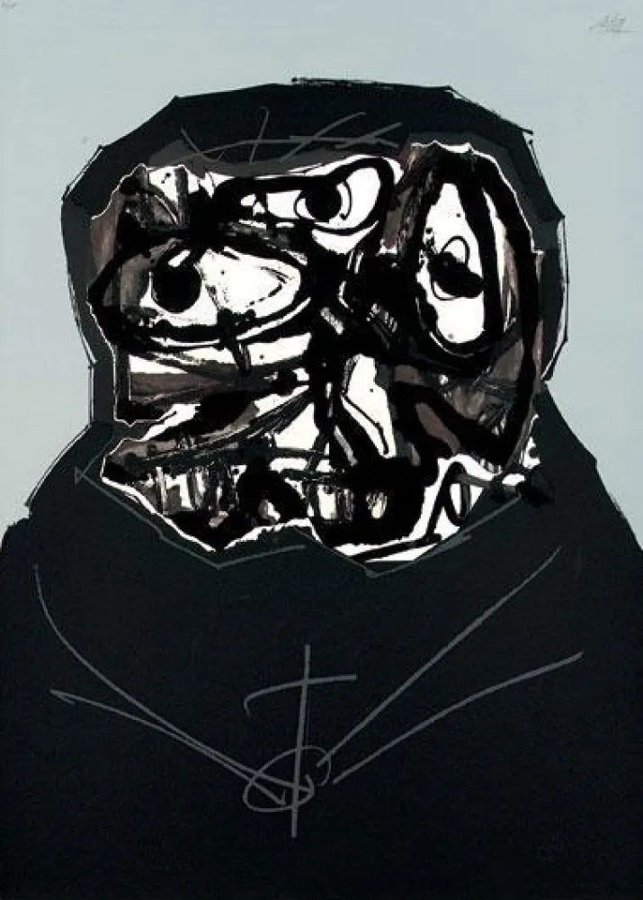 Zeefdruk Saura - Aphorismen V