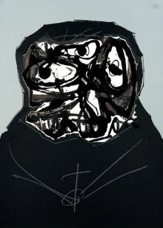 Zeefdruk Saura - Aphorismen V