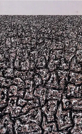 Lithografie Saura - Copa del mundo de futbol