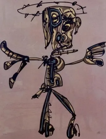 Lithografie Saura - Crucifixión